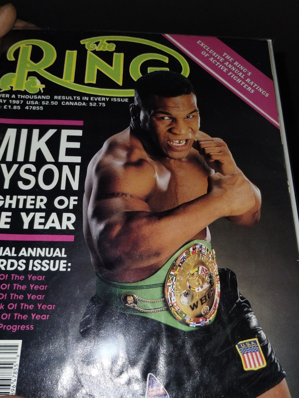 The Ring Magazine featuring Mike Tyson - Black & Green Cover